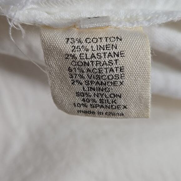 L'Agence Ruched Dress Cream Off-White Size 10 - Picture 5 of 7